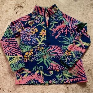lilly pulitzer kids half zip size large (8-10)